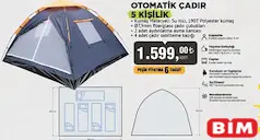 NORTH PACİFİC OTOMATİK ÇADIR 5 KİŞİLİK NORTH PACİFİC OTOMATİK ÇADIR 5 KİŞİLİK